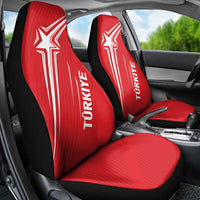 Turkiye Football 2024 Custom Car Seat Cover Crescent-Stars Basic Style LT7 - Wonder Print Shop