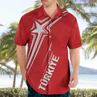 Turkiye Football 2024 Custom Hawaiian Shirt Crescent-Stars Basic Style - Wonder Print Shop