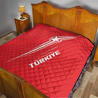 Turkiye Football 2024 Custom Quilt Crescent-Stars Basic Style - Wonder Print Shop