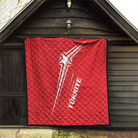 Turkiye Football 2024 Custom Quilt Crescent-Stars Basic Style - Wonder Print Shop