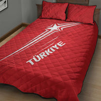 Turkiye Football 2024 Custom Quilt Bed Set Crescent-Stars Basic Style - Wonder Print Shop