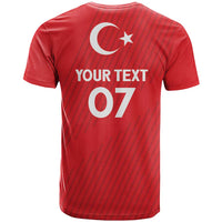 Turkiye Football 2024 Custom T Shirt Crescent-Stars Basic Style - Wonder Print Shop