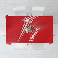 Turkiye Football 2024 Custom Tablecloth Crescent-Stars Basic Style - Wonder Print Shop