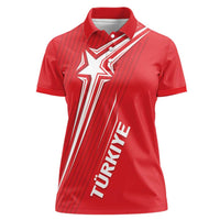 Turkiye Football 2024 Custom Women Polo Shirt Crescent-Stars Basic Style - Wonder Print Shop