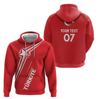 Turkiye Football 2024 Custom Zip Hoodie Crescent-Stars Basic Style - Wonder Print Shop