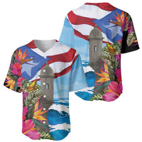 Puerto Rico El Morro Baseball Jersey Boriken Seascape - Wonder Print Shop