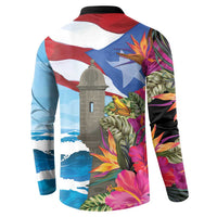 Puerto Rico El Morro Button Sweatshirt Boriken Seascape - Wonder Print Shop