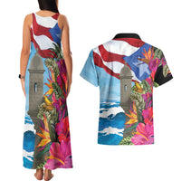 Puerto Rico El Morro Couples Matching Tank Maxi Dress and Hawaiian Shirt Boriken Seascape - Wonder Print Shop