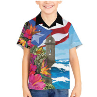 Puerto Rico El Morro Family Matching Mermaid Dress and Hawaiian Shirt Boriken Seascape - Wonder Print Shop