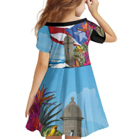Puerto Rico El Morro Family Matching Off The Shoulder Long Sleeve Dress and Hawaiian Shirt Boriken Seascape - Wonder Print Shop