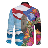 Puerto Rico El Morro Family Matching Off Shoulder Short Dress and Hawaiian Shirt Boriken Seascape - Wonder Print Shop