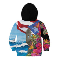 Puerto Rico El Morro Kid Hoodie Boriken Seascape - Wonder Print Shop