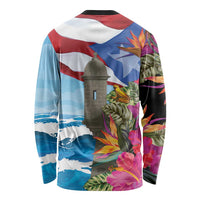 Puerto Rico El Morro Long Sleeve Shirt Boriken Seascape - Wonder Print Shop