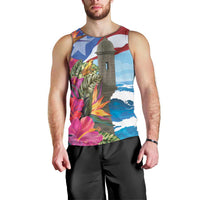 Puerto Rico El Morro Men Tank Top Boriken Seascape - Wonder Print Shop