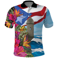 Puerto Rico El Morro Polo Shirt Boriken Seascape - Wonder Print Shop