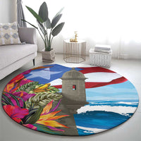 Puerto Rico El Morro Round Carpet Boriken Seascape - Wonder Print Shop