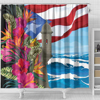 Puerto Rico El Morro Shower Curtain Boriken Seascape - Wonder Print Shop