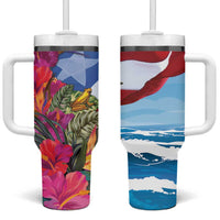 Puerto Rico El Morro Tumbler With Handle Boriken Seascape - Wonder Print Shop