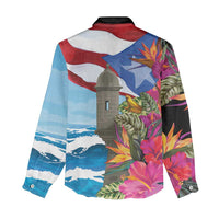 Puerto Rico El Morro Women Casual Shirt Boriken Seascape - Wonder Print Shop