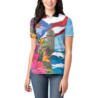 Puerto Rico El Morro Women Polo Shirt Boriken Seascape - Wonder Print Shop