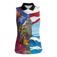 Puerto Rico El Morro Women Sleeveless Polo Shirt Boriken Seascape - Wonder Print Shop