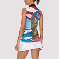 Puerto Rico El Morro Women Sleeveless Polo Shirt Boriken Seascape - Wonder Print Shop