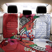 Puerto Rico Boricua Back Car Seat Cover Taino - Polynesia Tribal Mix - Wonder Print Shop
