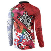 Puerto Rico Boricua Button Sweatshirt Taino - Polynesia Tribal Mix - Wonder Print Shop