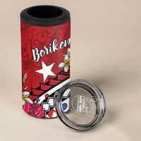 Puerto Rico Boricua 4 in 1 Can Cooler Tumbler Taino - Polynesia Tribal Mix - Wonder Print Shop