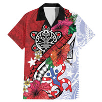 Puerto Rico Boricua Family Matching Mermaid Dress and Hawaiian Shirt Taino - Polynesia Tribal Mix - Wonder Print Shop