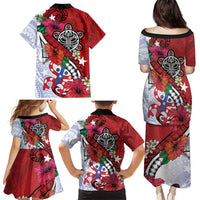 Puerto Rico Boricua Family Matching Puletasi and Hawaiian Shirt Taino - Polynesia Tribal Mix - Wonder Print Shop