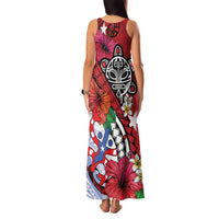 Puerto Rico Boricua Family Matching Tank Maxi Dress and Hawaiian Shirt Taino - Polynesia Tribal Mix - Wonder Print Shop
