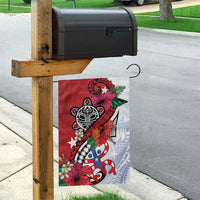 Puerto Rico Boricua Garden Flag Taino - Polynesia Tribal Mix - Wonder Print Shop