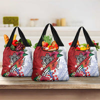 Puerto Rico Boricua Grocery Bag Taino - Polynesia Tribal Mix - Wonder Print Shop