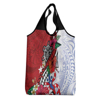 Puerto Rico Boricua Grocery Bag Taino - Polynesia Tribal Mix - Wonder Print Shop