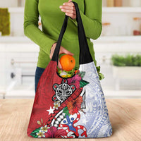 Puerto Rico Boricua Grocery Bag Taino - Polynesia Tribal Mix - Wonder Print Shop