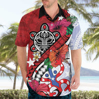Puerto Rico Boricua Hawaiian Shirt Taino - Polynesia Tribal Mix - Wonder Print Shop