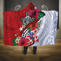 Puerto Rico Boricua Hooded Blanket Taino - Polynesia Tribal Mix - Wonder Print Shop