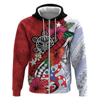 Puerto Rico Boricua Hoodie Taino - Polynesia Tribal Mix - Wonder Print Shop