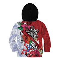 Puerto Rico Boricua Kid Hoodie Taino - Polynesia Tribal Mix - Wonder Print Shop