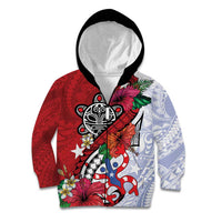 Puerto Rico Boricua Kid Hoodie Taino - Polynesia Tribal Mix - Wonder Print Shop