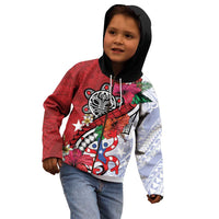 Puerto Rico Boricua Kid Hoodie Taino - Polynesia Tribal Mix - Wonder Print Shop