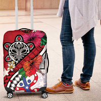 Puerto Rico Boricua Luggage Cover Taino - Polynesia Tribal Mix - Wonder Print Shop