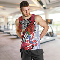 Puerto Rico Boricua Men Tank Top Taino - Polynesia Tribal Mix - Wonder Print Shop