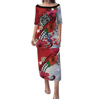 Puerto Rico Boricua Puletasi Taino - Polynesia Tribal Mix - Wonder Print Shop