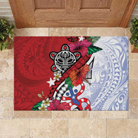 Puerto Rico Boricua Rubber Doormat Taino - Polynesia Tribal Mix - Wonder Print Shop