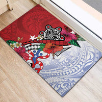 Puerto Rico Boricua Rubber Doormat Taino - Polynesia Tribal Mix - Wonder Print Shop