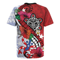 Puerto Rico Boricua Rugby Jersey Taino - Polynesia Tribal Mix - Wonder Print Shop