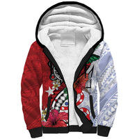 Puerto Rico Boricua Sherpa Hoodie Taino - Polynesia Tribal Mix - Wonder Print Shop