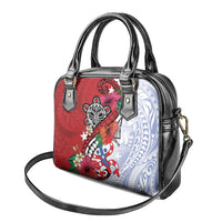 Puerto Rico Boricua Shoulder Handbag Taino - Polynesia Tribal Mix - Wonder Print Shop